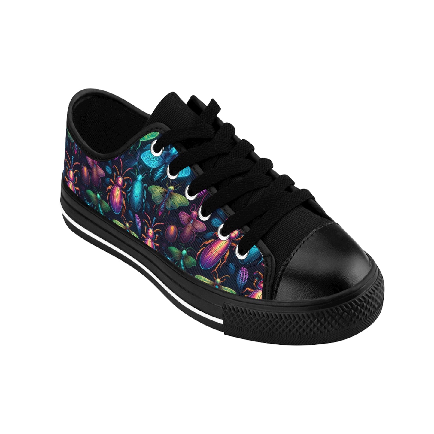 Neon Creepy Crawlies - Women's Classic Low Top Sneakers