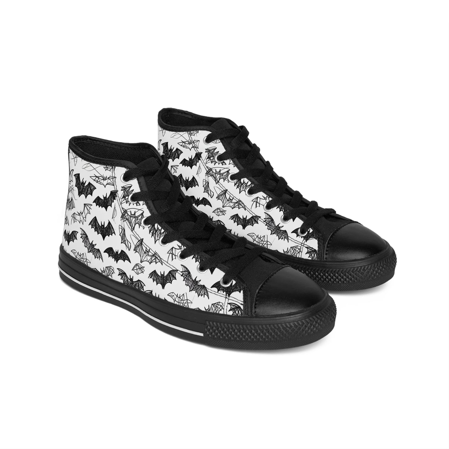 Doodle Bats - Women's Classic High Top Sneakers
