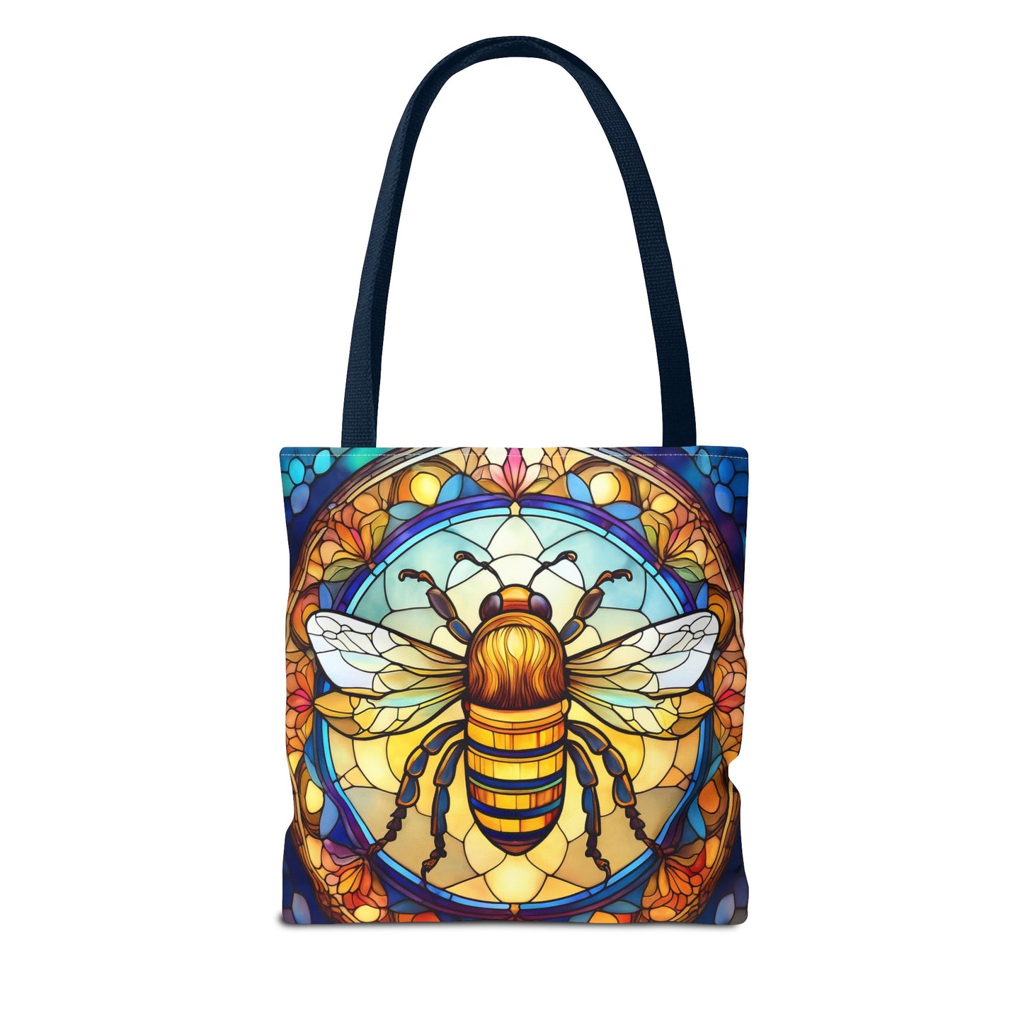 Stained Glass Bee Tote Bag