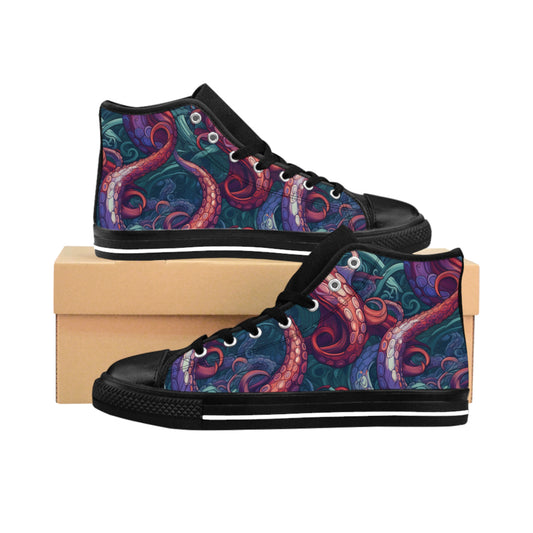 Tentacles - Women's Classic High Top Sneakers