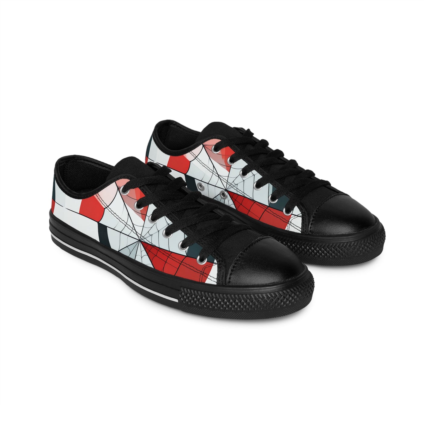 Spiderweb Cubism - Women's Classic Low Top Sneakers