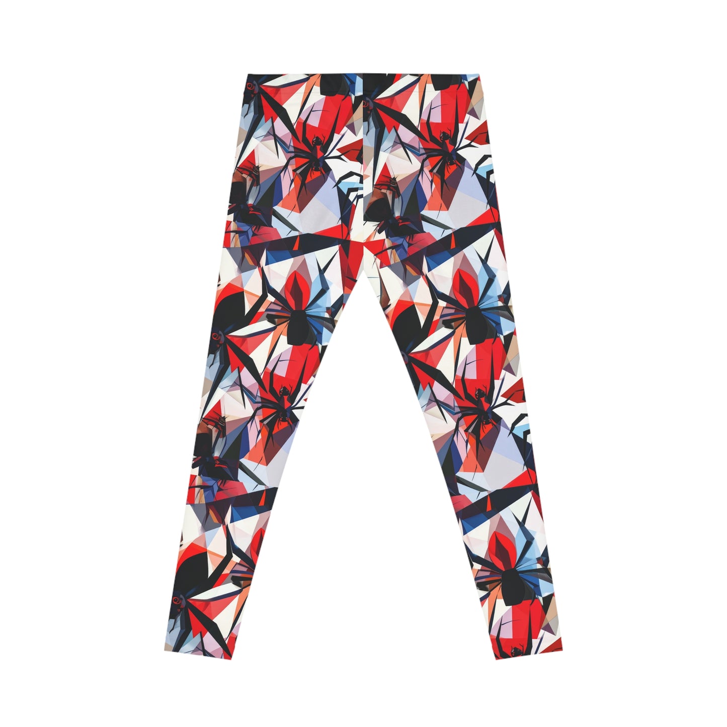 Black Widow Cubism Art Leggings