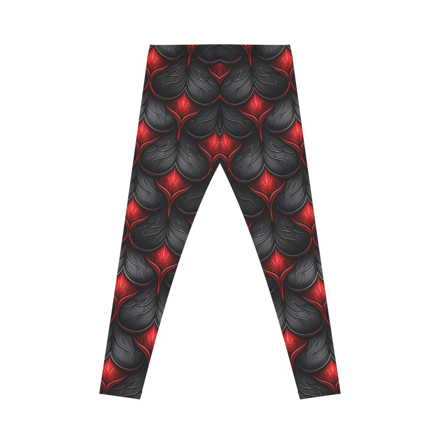 Black and Red Scale Leggings