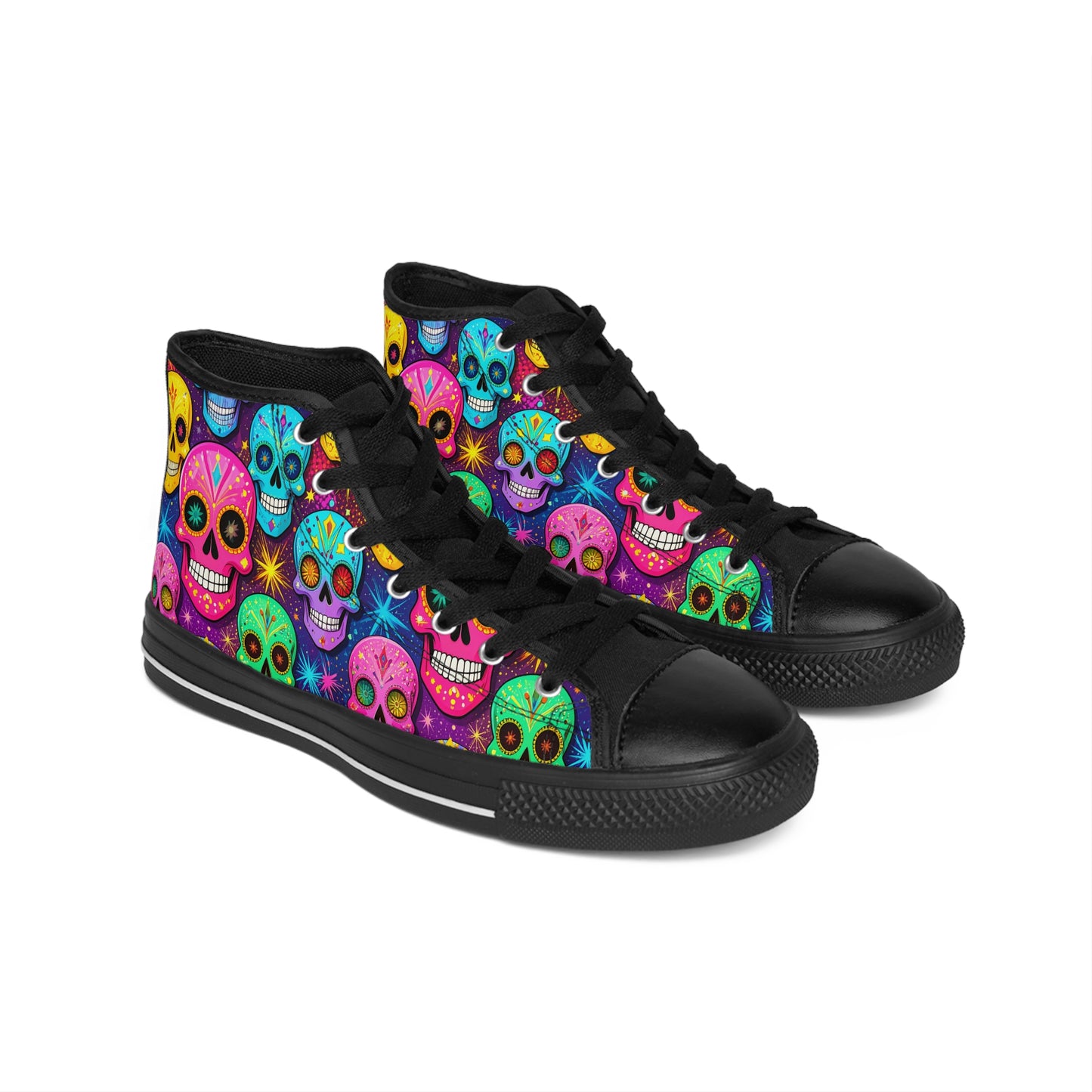 Sugar Skull Dia de los Muertos Classic Sneakers