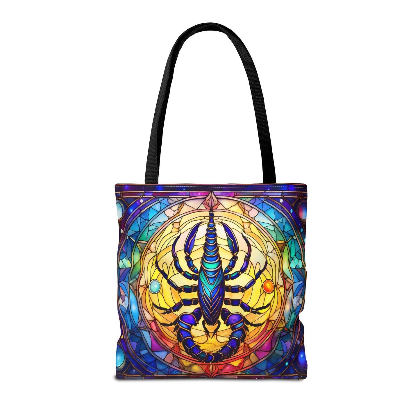 Scorpio Stained Glass Style Tote Bag (All Over Print)