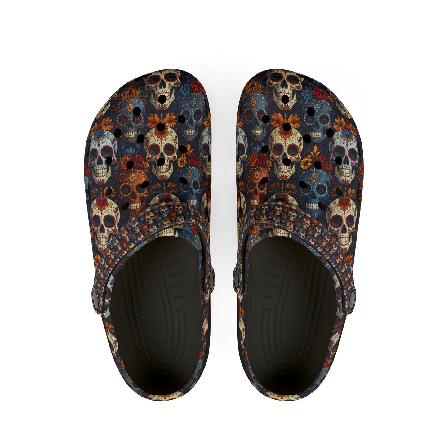 Sugar Skulls & Marigolds Unisex Clogs