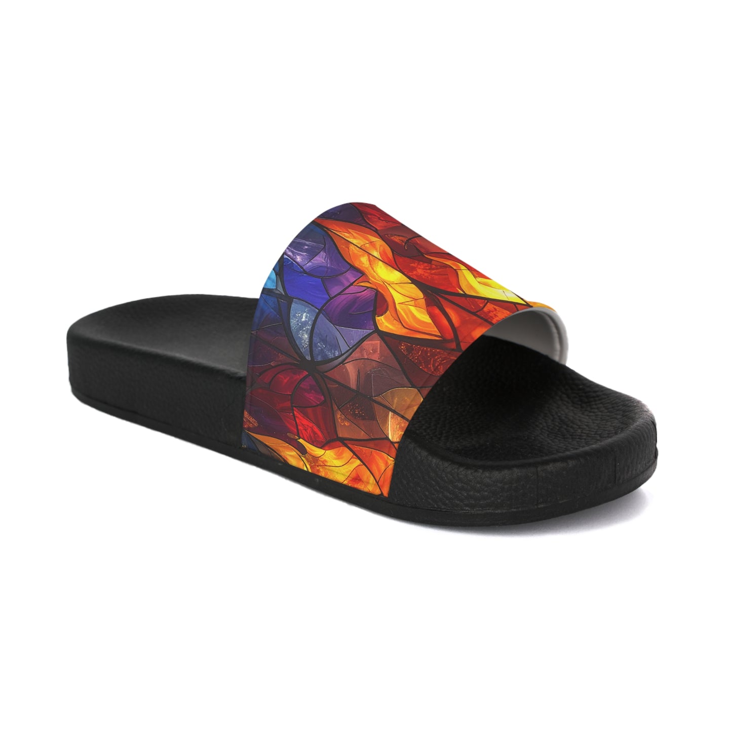 Stained Glass Flames - Slide Sandals