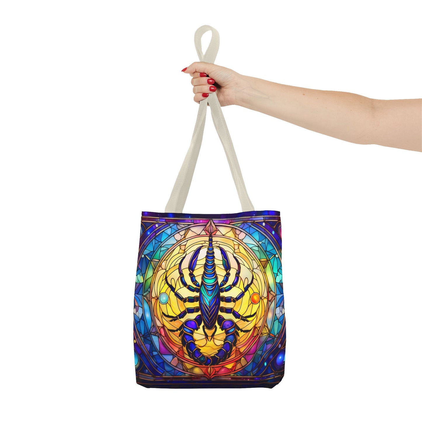 Scorpio Stained Glass Style Tote Bag (All Over Print)