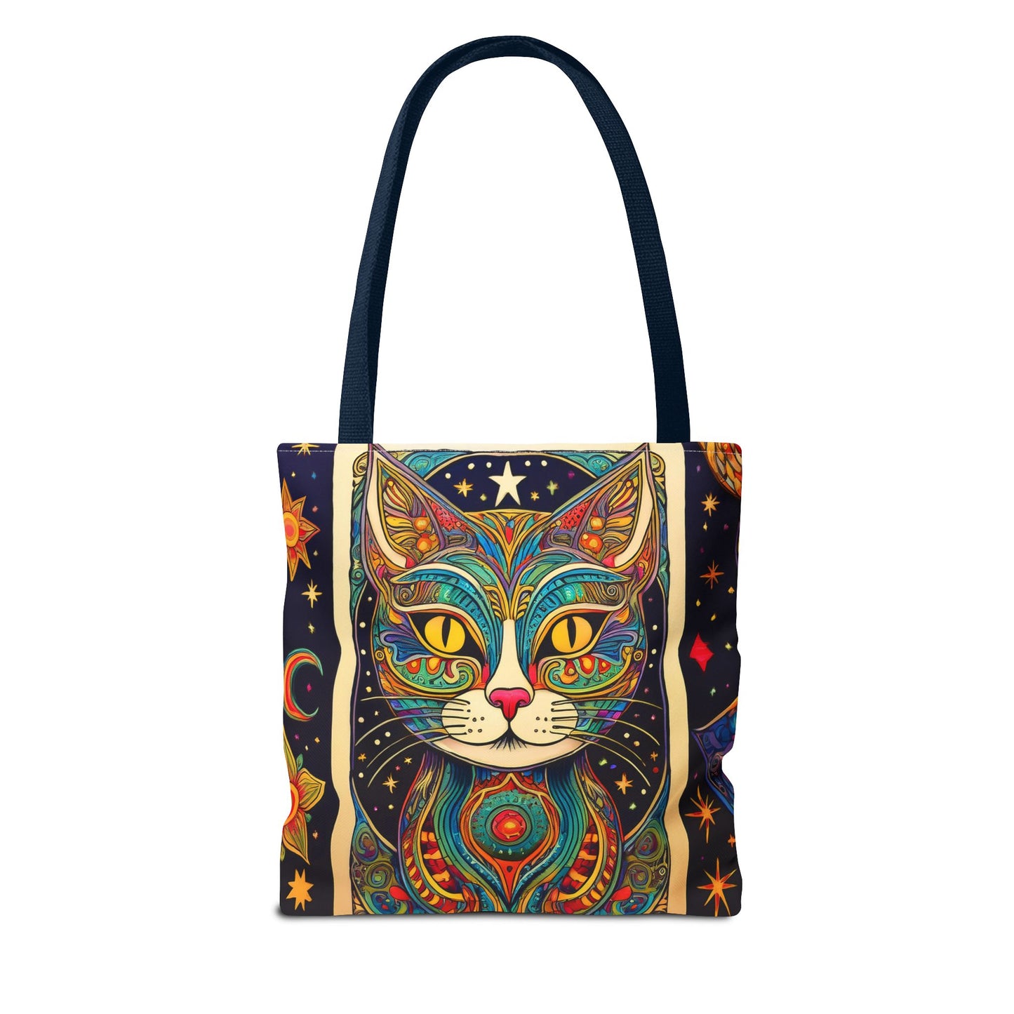 Tarot Style Cat Tote Bag - Multicolor