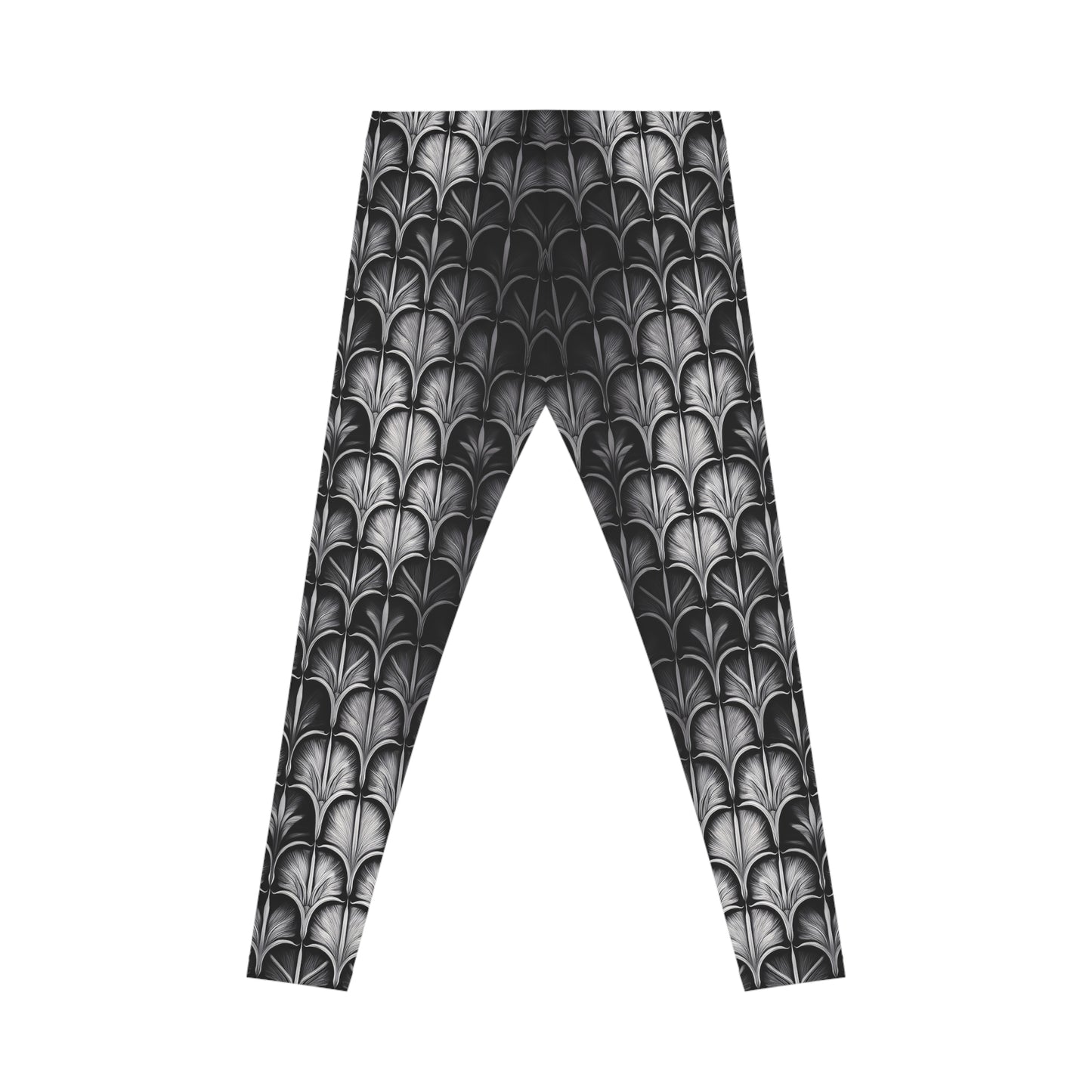 Metal Tile Pattern Leggings