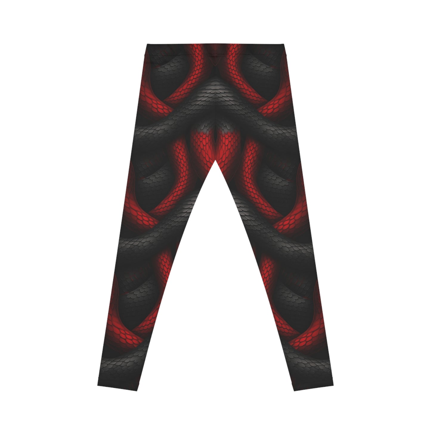 Black and Red Snake Leggings
