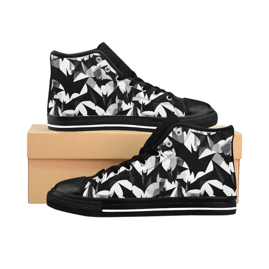 Bat Cubism - Women's Classic High Top Sneakers