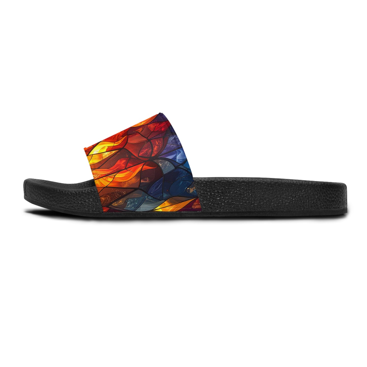 Stained Glass Flames - Slide Sandals