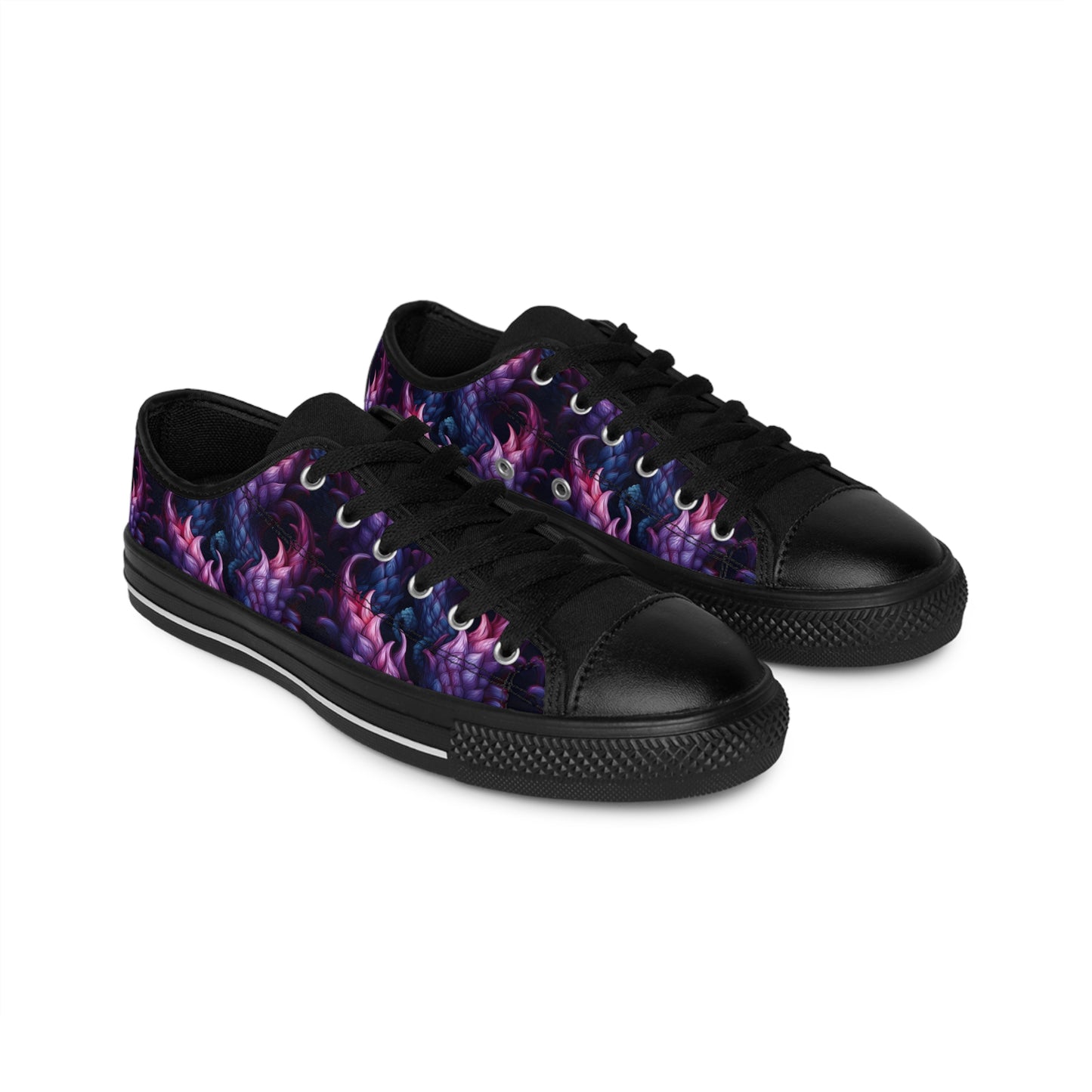 Pink & Purple Spiky Tentacles - Women's Classic Low Top Sneakers