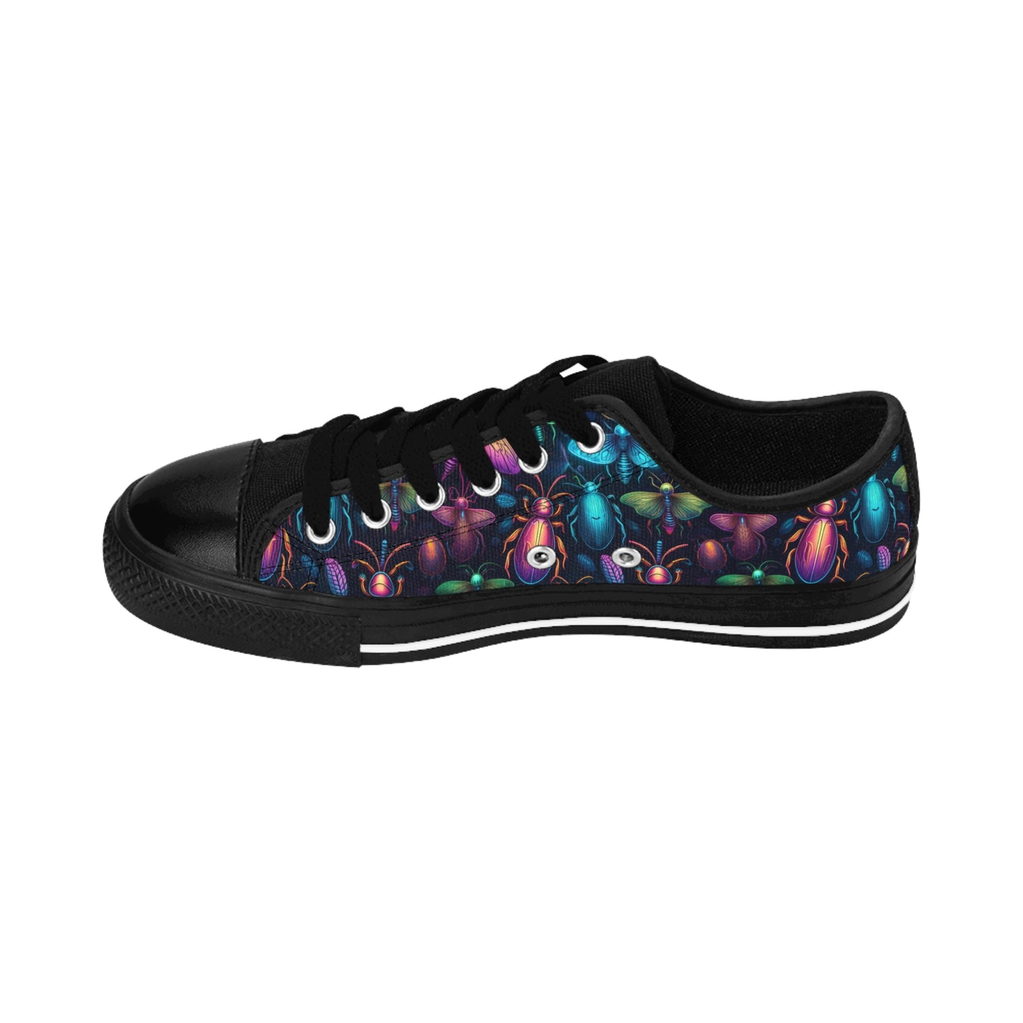 Neon Creepy Crawlies - Women's Classic Low Top Sneakers