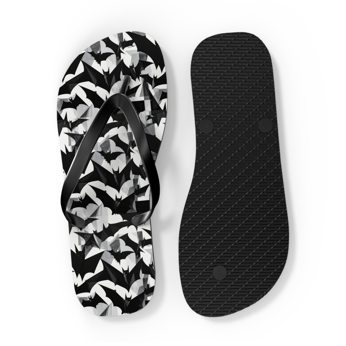 Bat Cubism Flip Flops