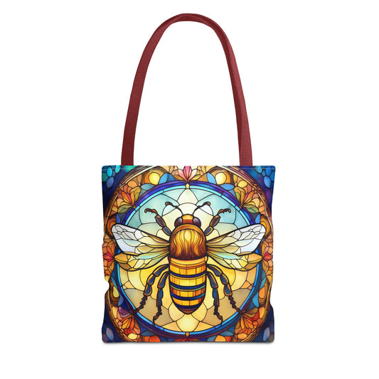 Stained Glass Bee Tote Bag