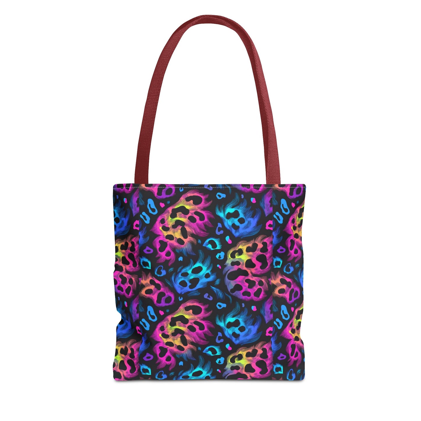 Neon Leopard Print Tote Bag