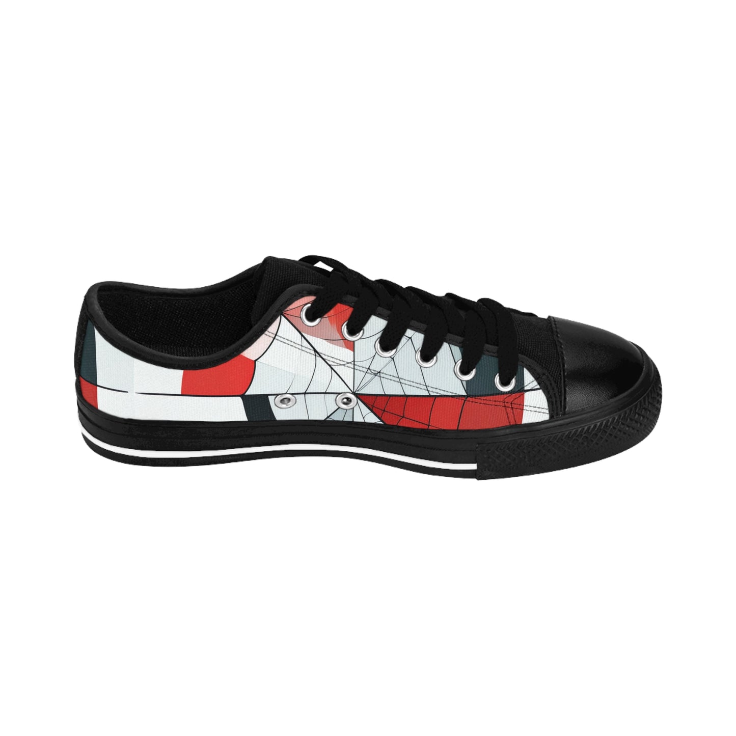 Spiderweb Cubism - Women's Classic Low Top Sneakers