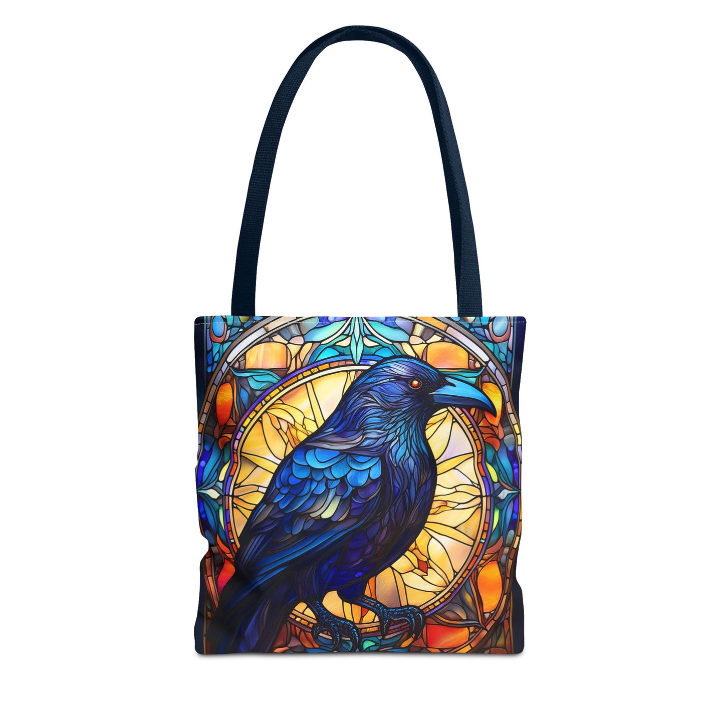 Stained Glass Raven Tote