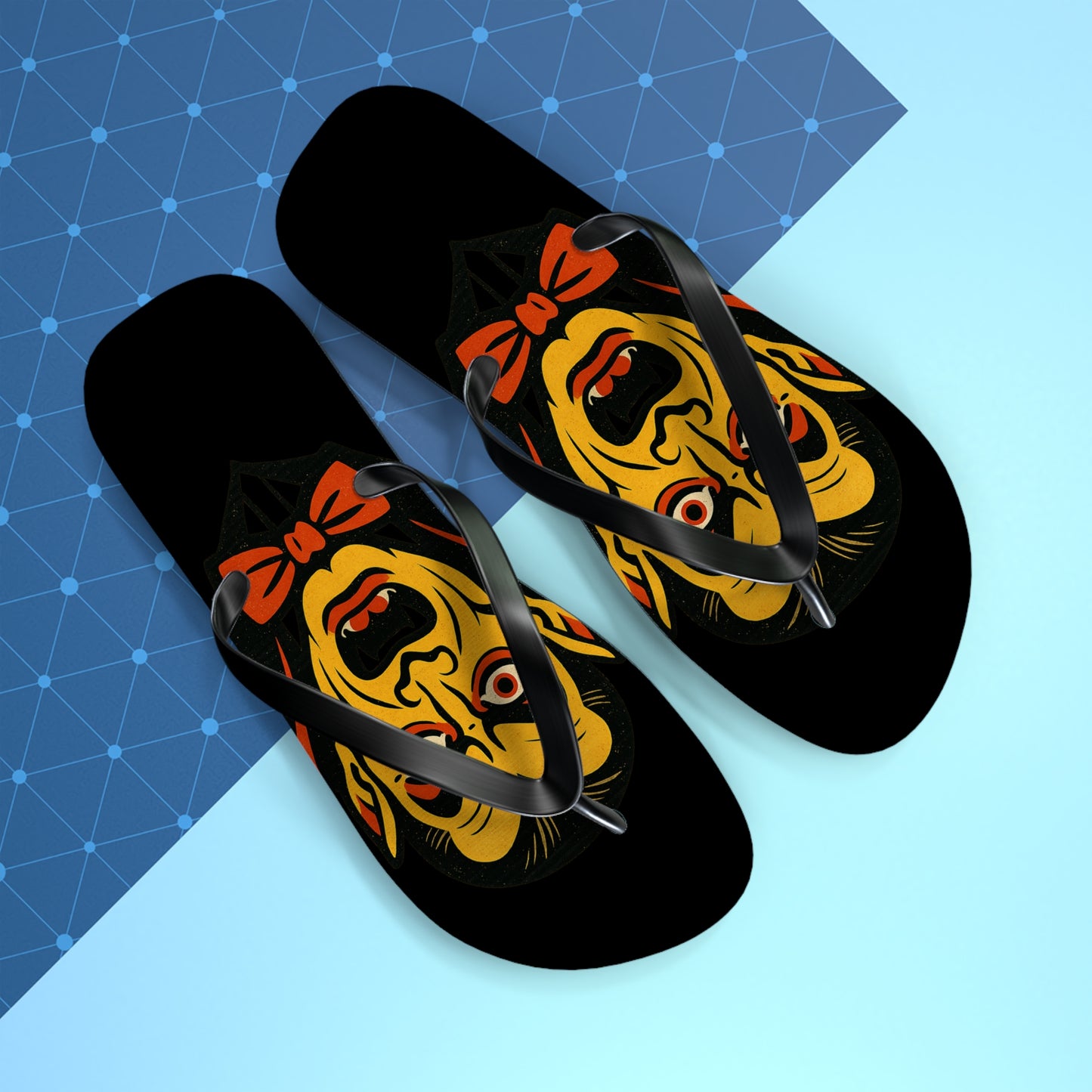 Vintage Vampire Flip Flops