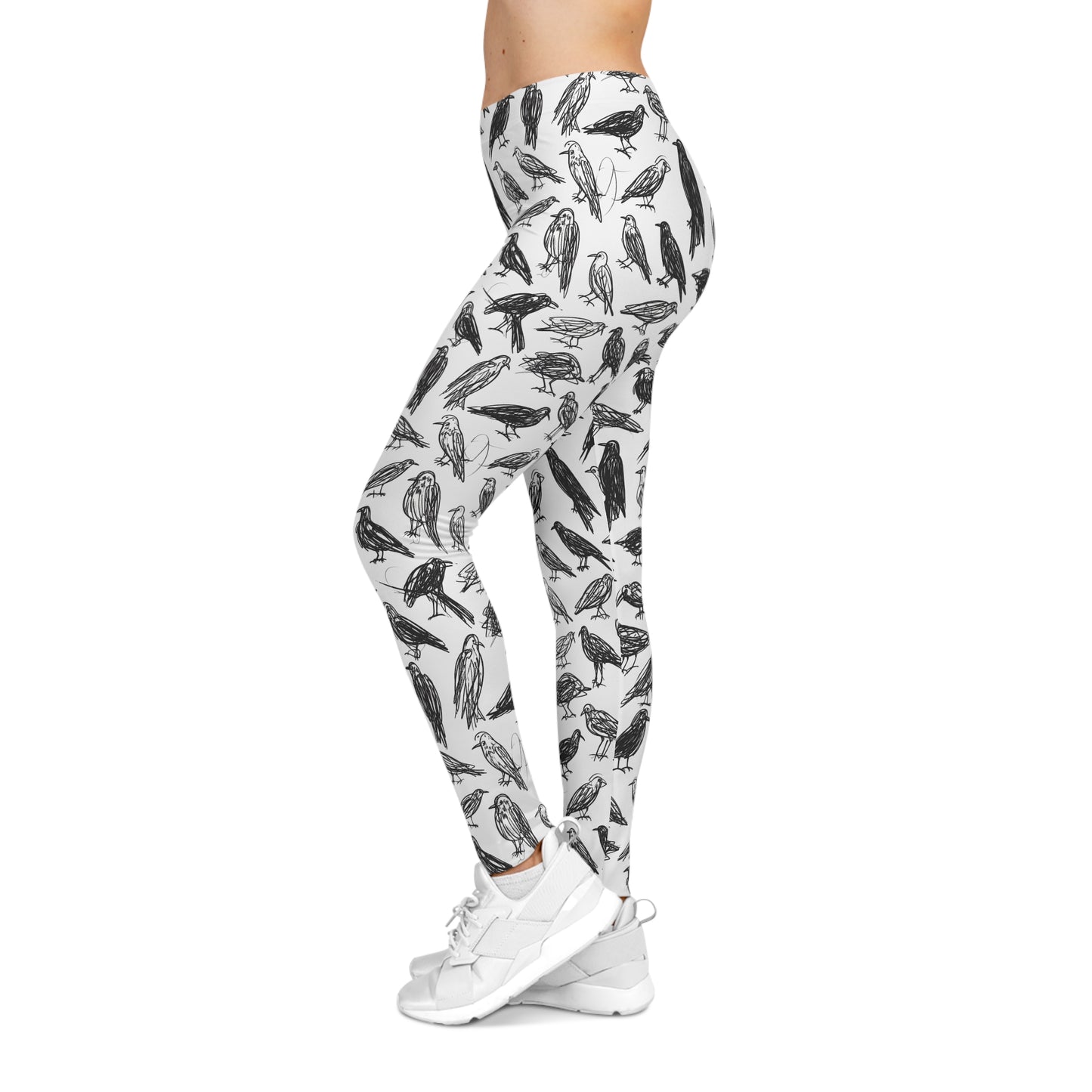 Doodle Raven Leggings