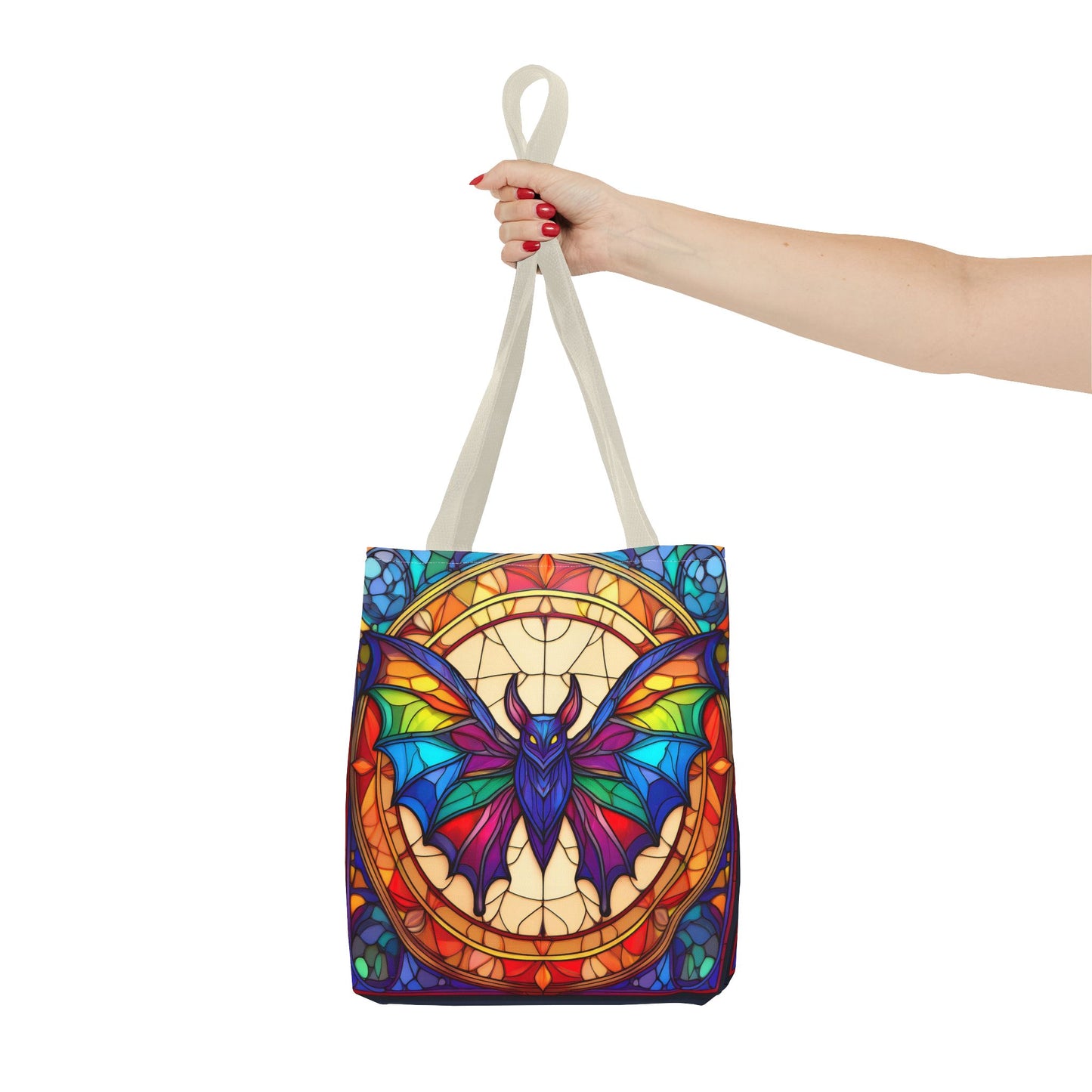 Bat Stained Glass Style Tote Bag