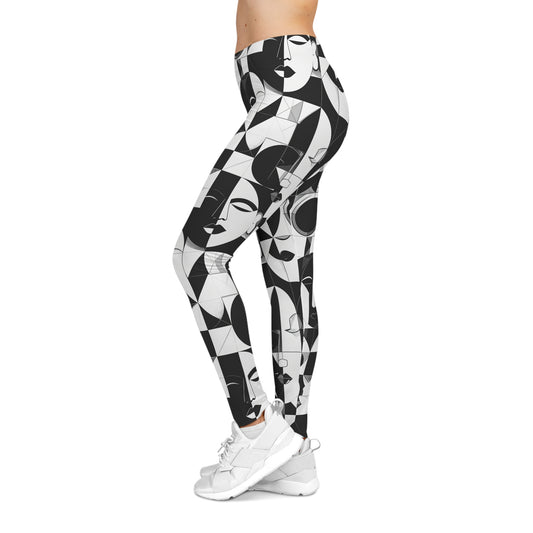 Bauhaus Art Faces - Leggings