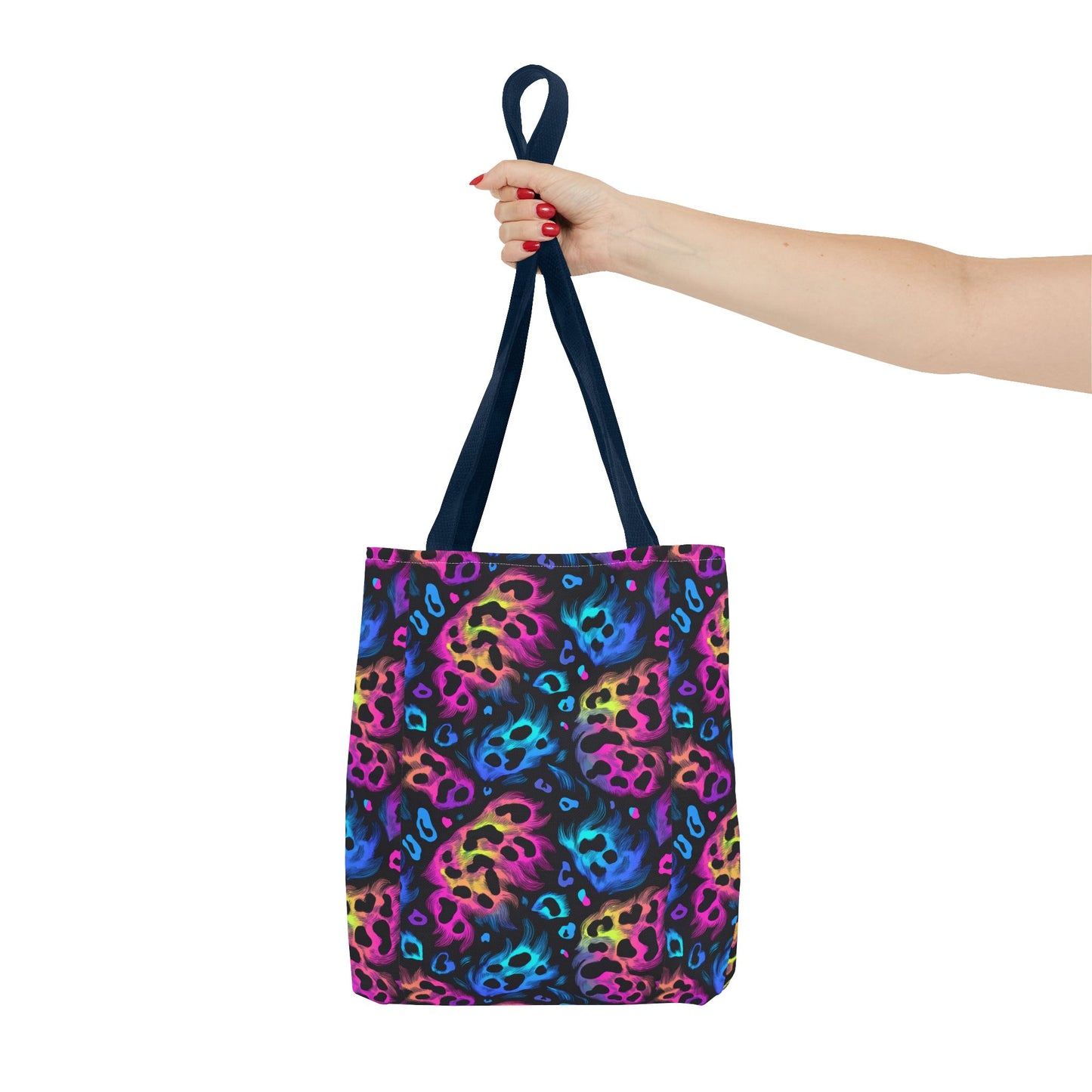 Neon Leopard Print Tote Bag
