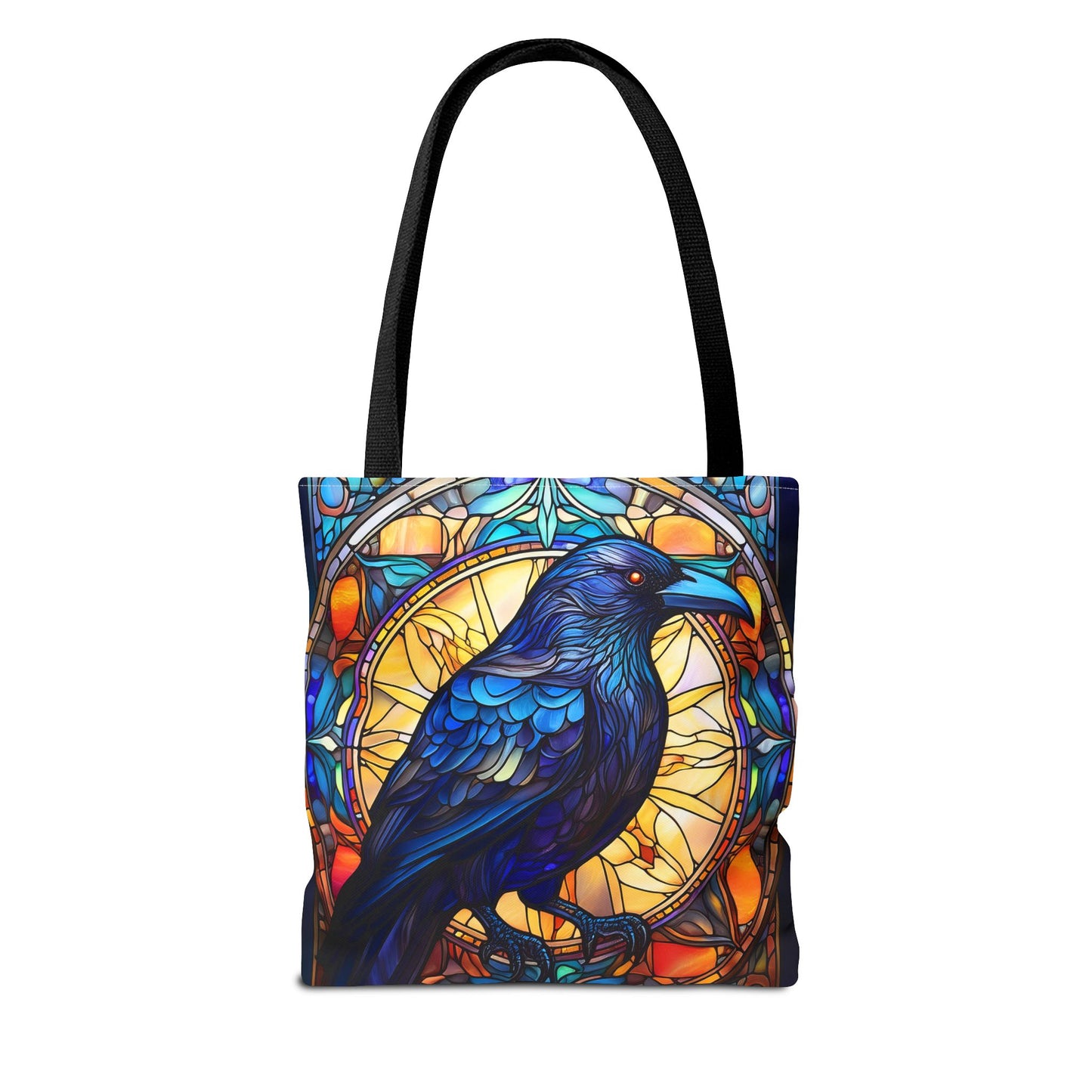 Stained Glass Raven Tote