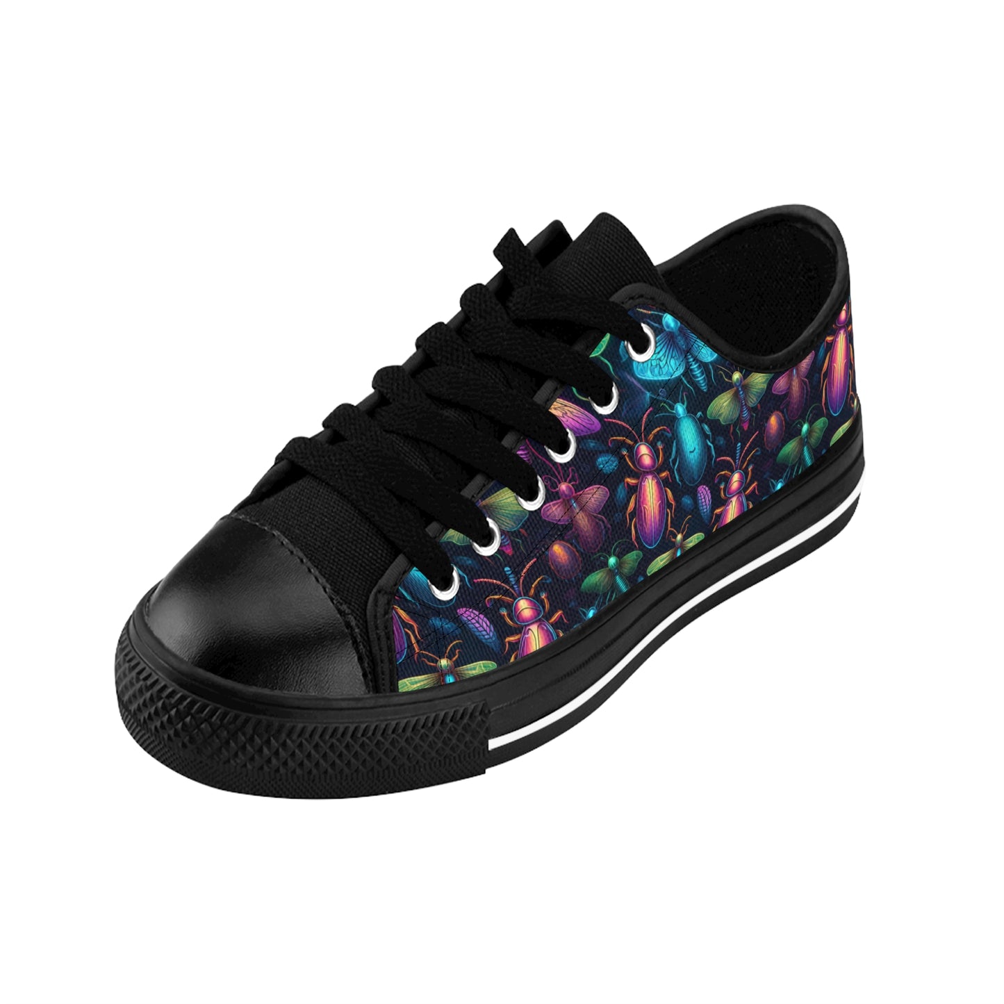 Neon Creepy Crawlies - Women's Classic Low Top Sneakers
