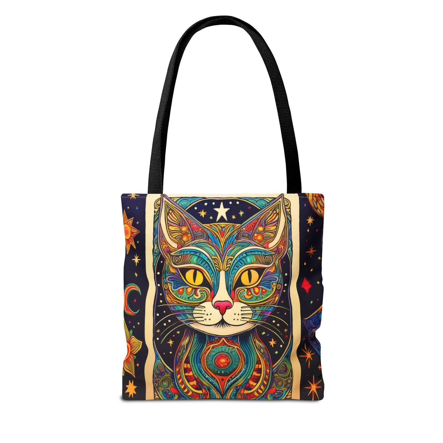 Tarot Style Cat Tote Bag - Multicolor