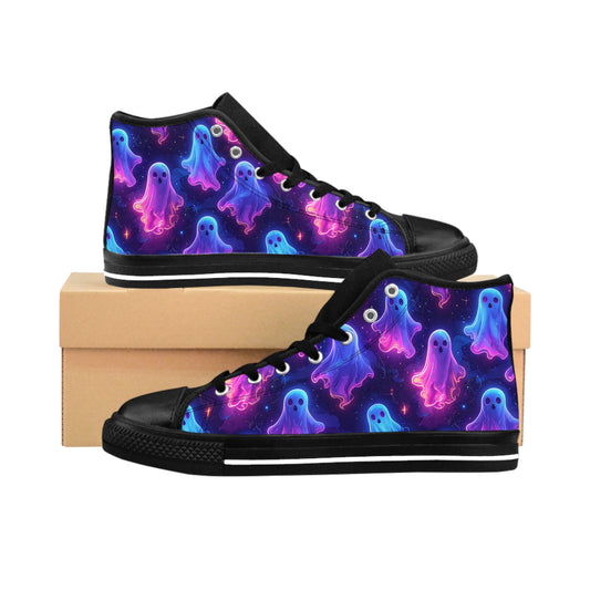 Ghostly Glow - Women's Classic High Top Sneakers