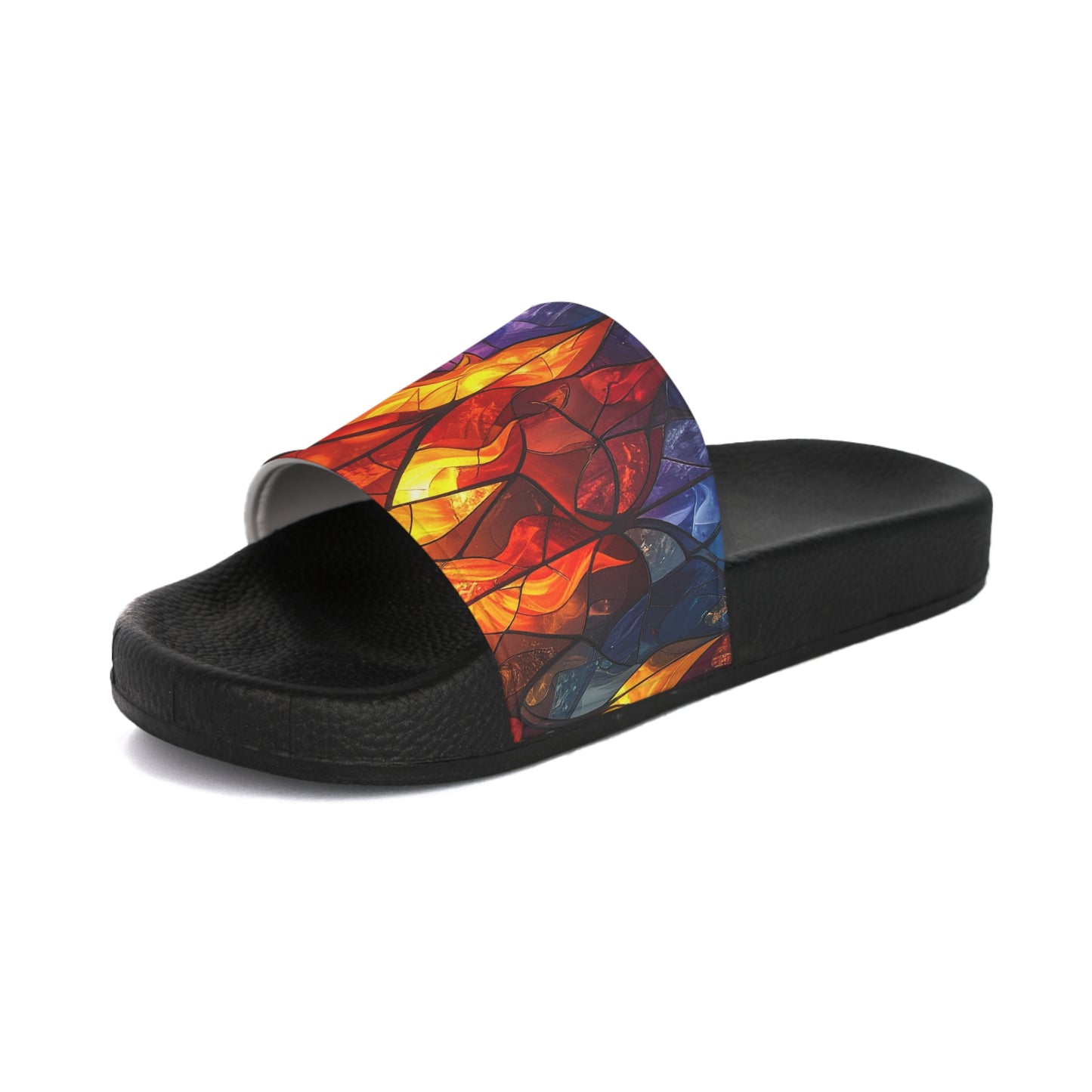 Stained Glass Flames - Slide Sandals