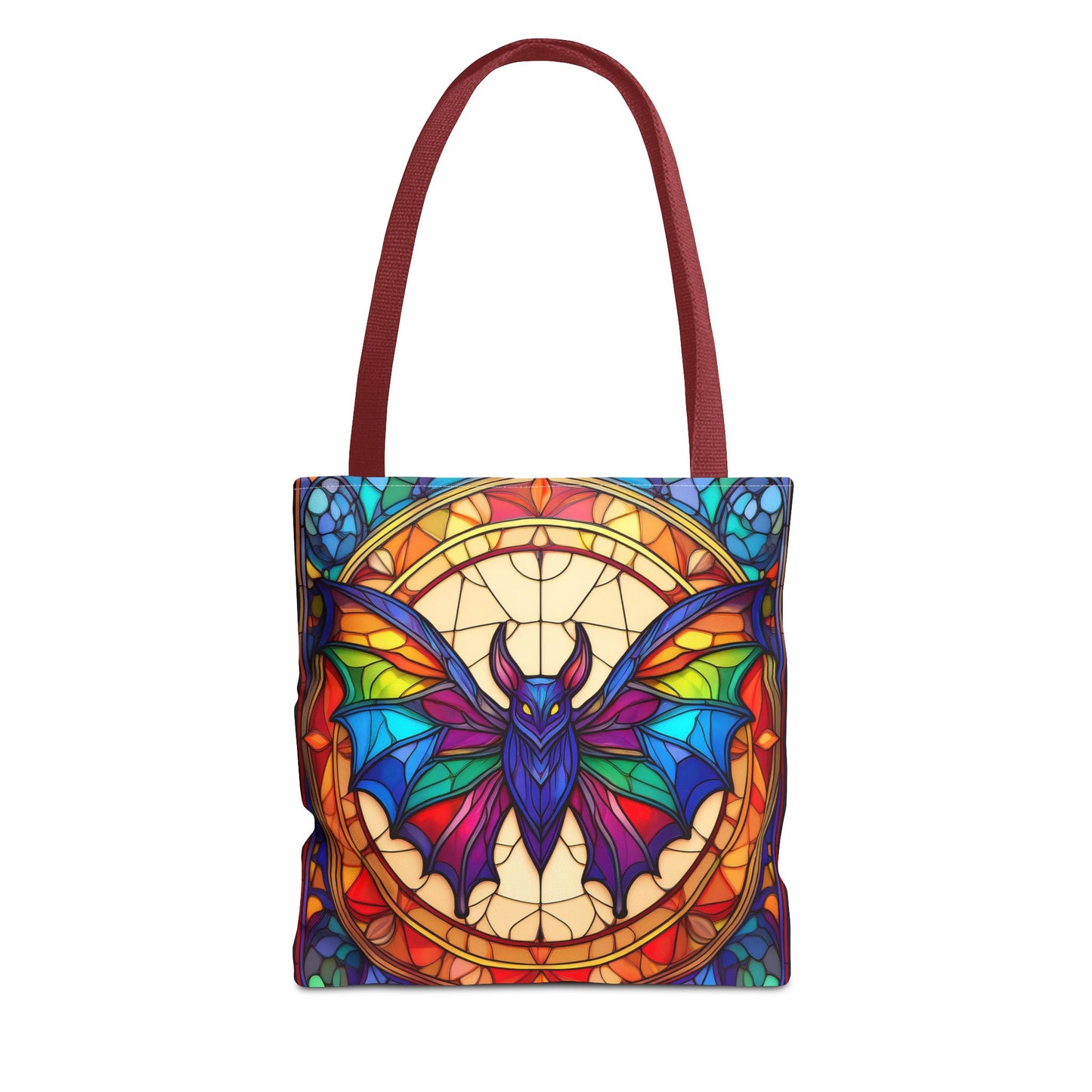 Bat Stained Glass Style Tote Bag