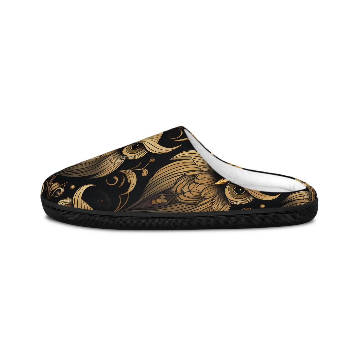 Art Deco Owl - Luxurious Women's Indoor Slippers