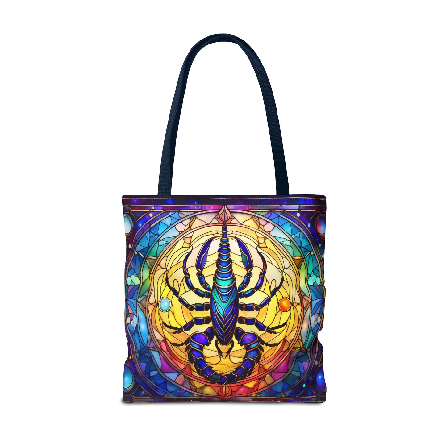 Scorpio Stained Glass Style Tote Bag (All Over Print)