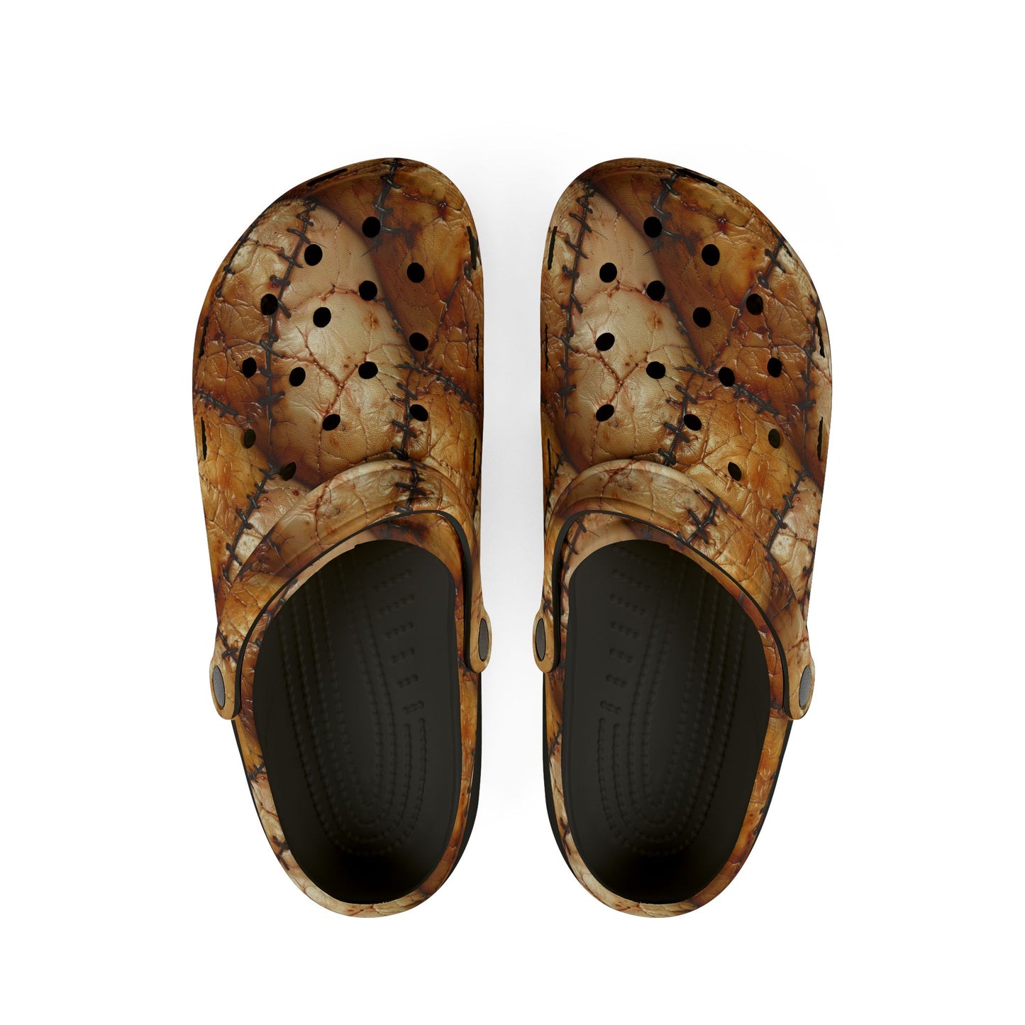 Stitched Flesh Clogs