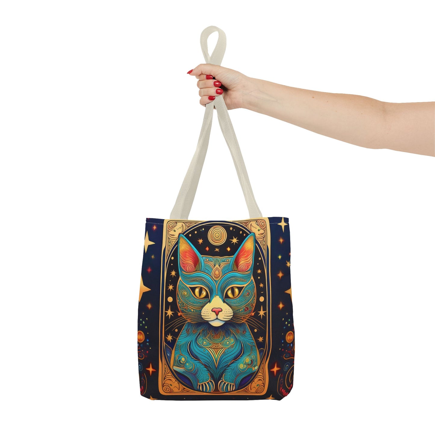 Tarot Style Cat Tote Bag