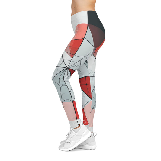 Spiderweb Cubist Art Leggings