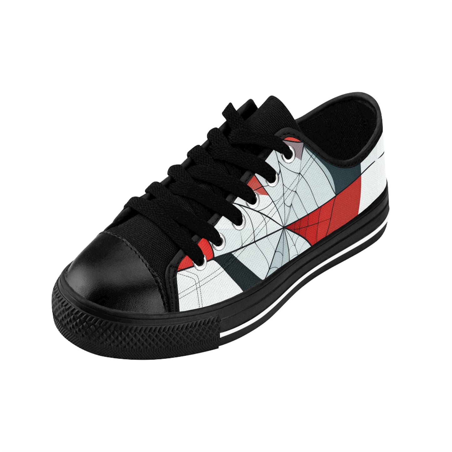 Spiderweb Cubism - Women's Classic Low Top Sneakers