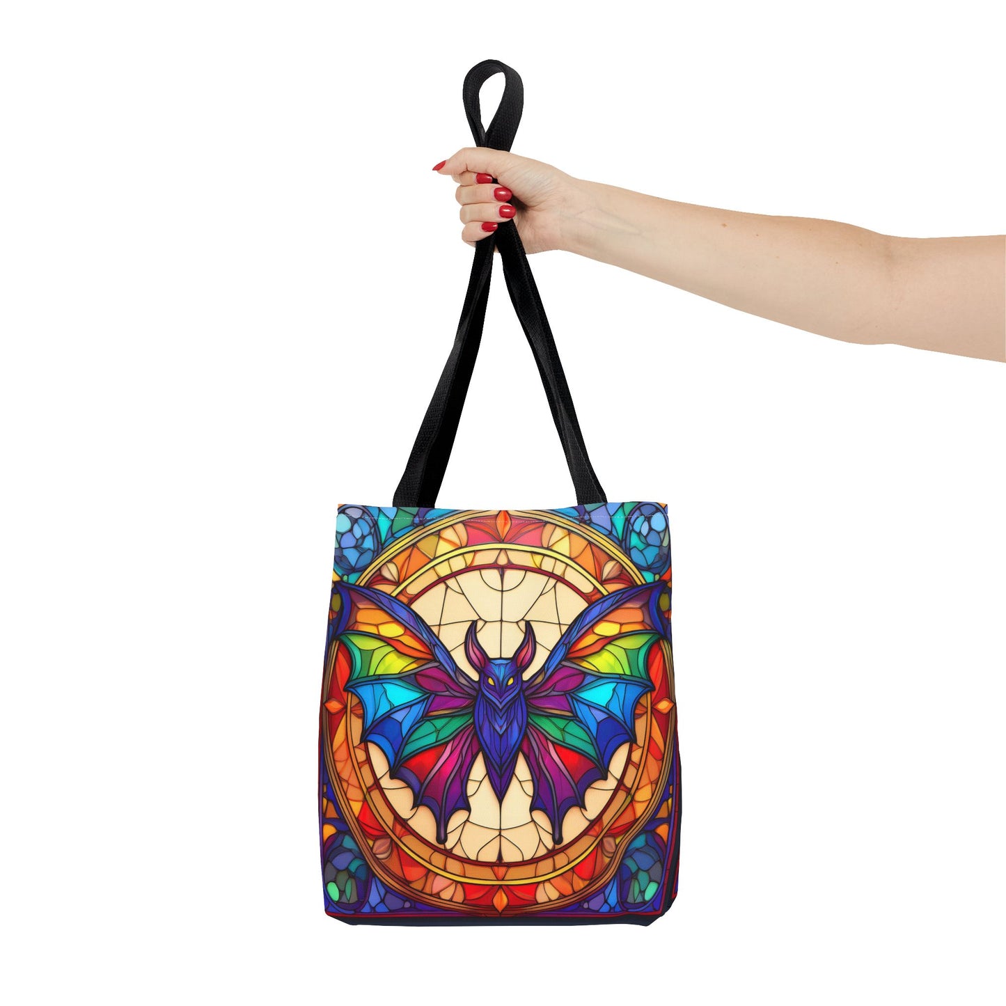 Bat Stained Glass Style Tote Bag