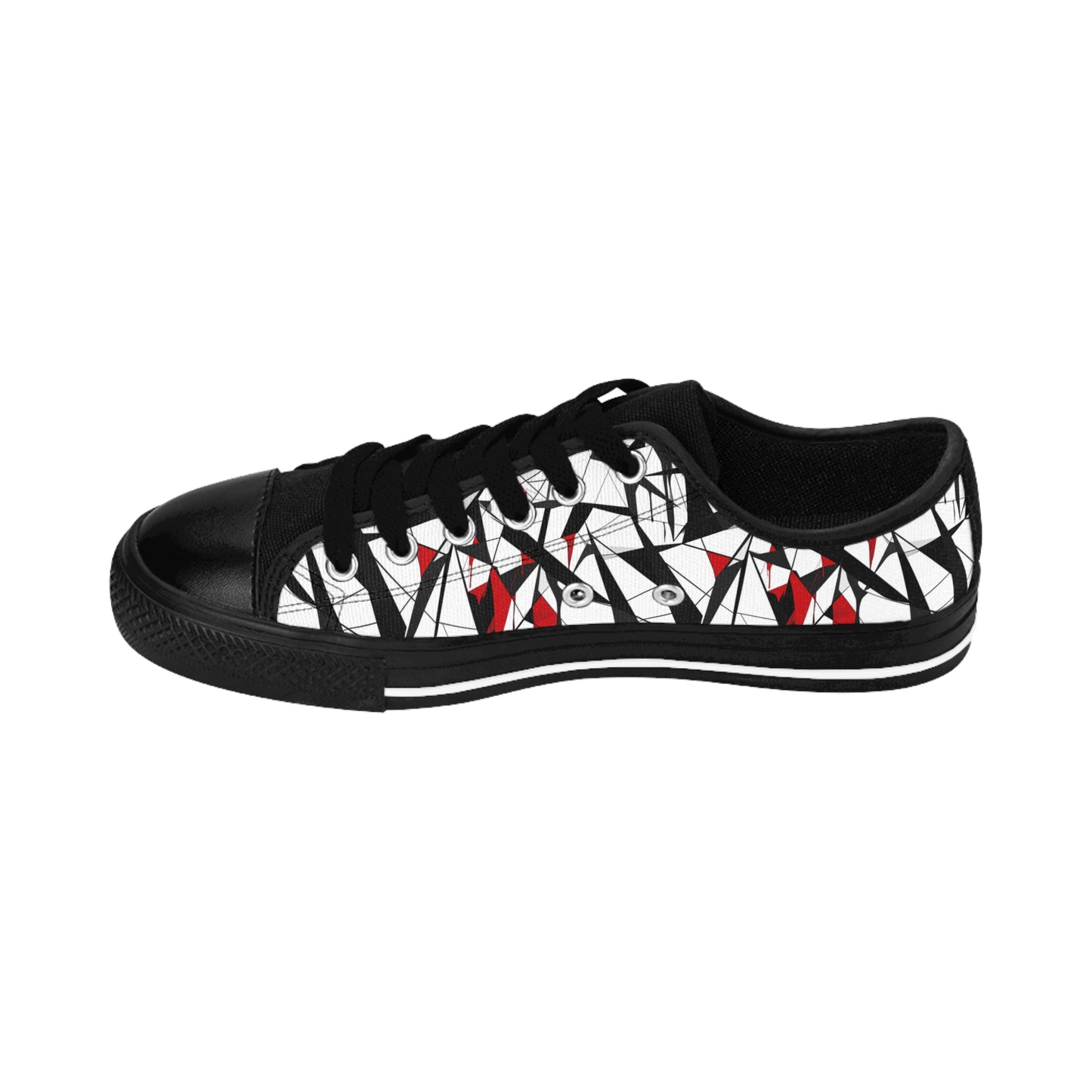 Broken Glass Cubism - Women's Classic Low Top Sneakers