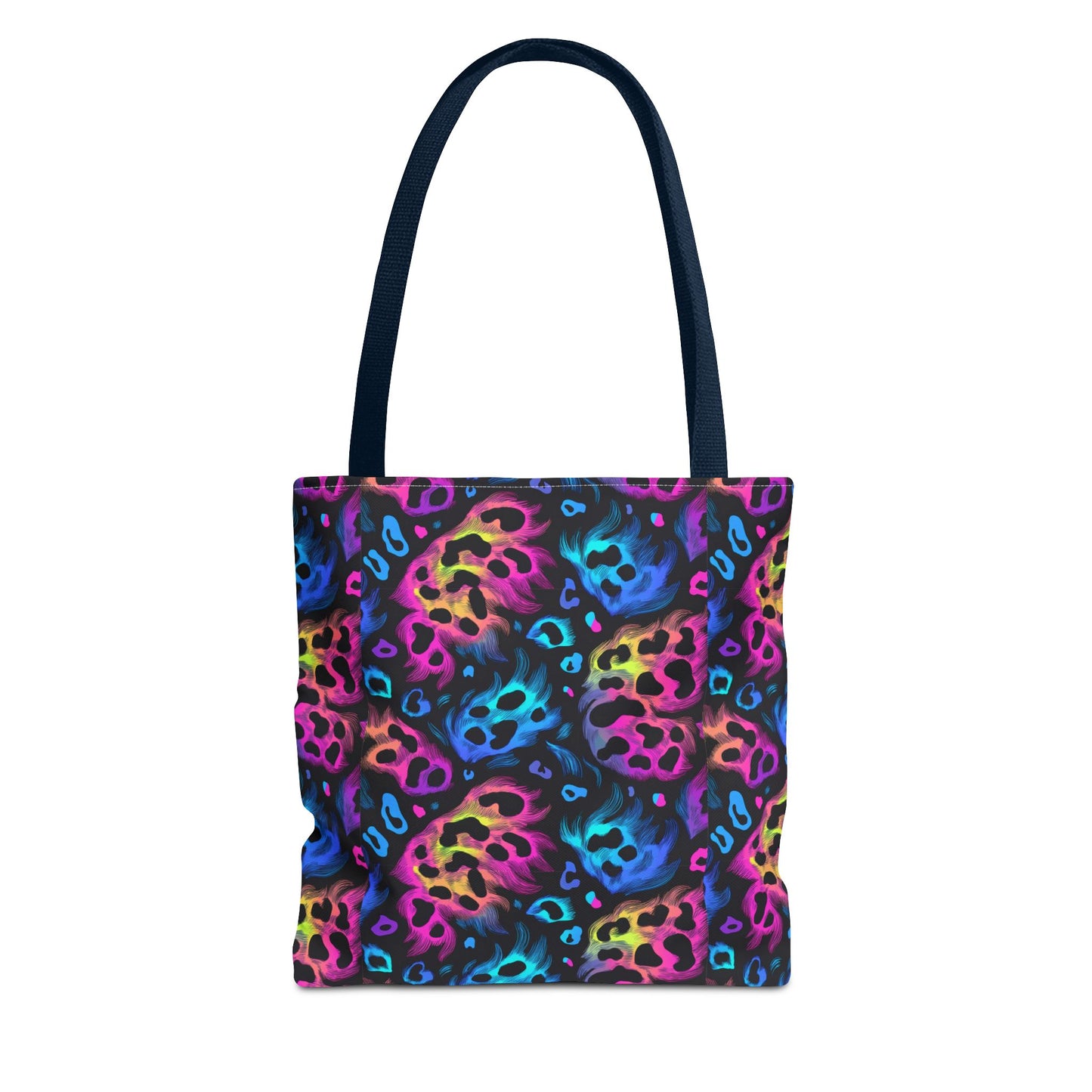 Neon Leopard Print Tote Bag