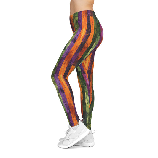 Watercolor Style Halloween Color Leggings