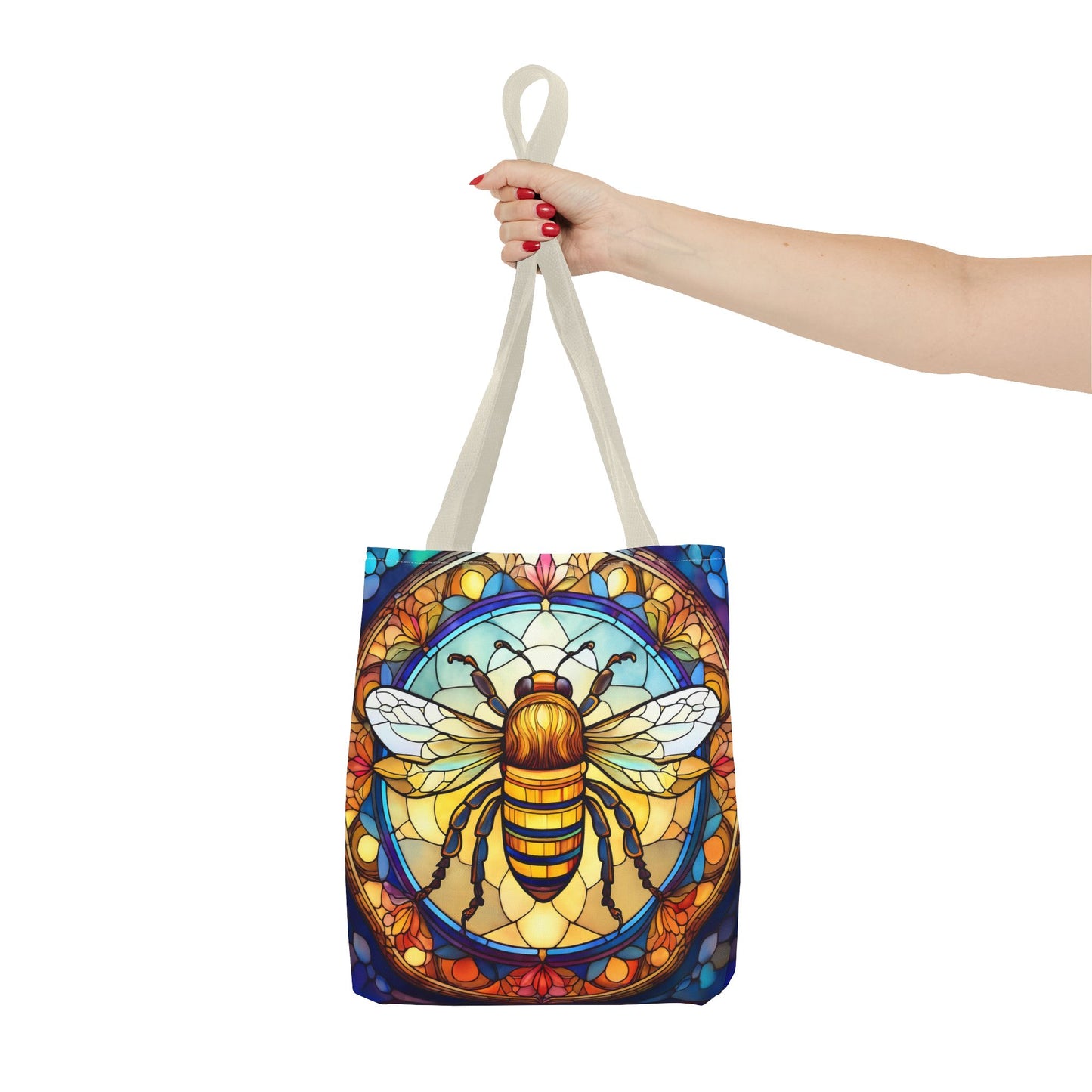 Stained Glass Bee Tote Bag