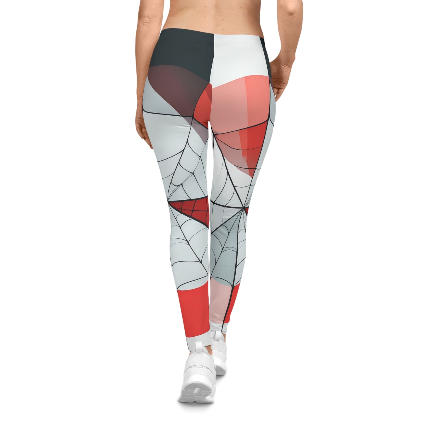 Spiderweb Cubist Art Leggings