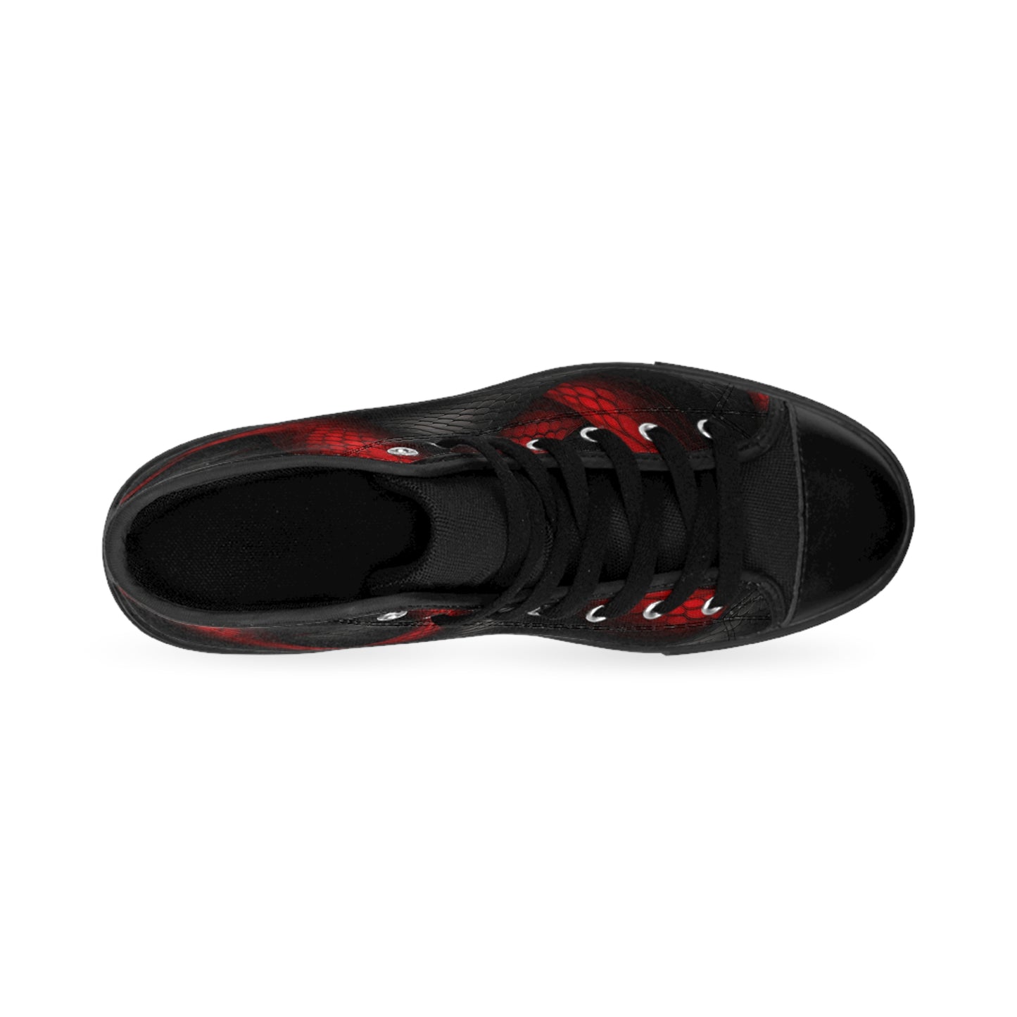 Red and Black Scales - Men's Classic High Top Sneakers