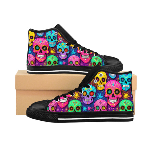Sugar Skull Dia de los Muertos Classic Sneakers