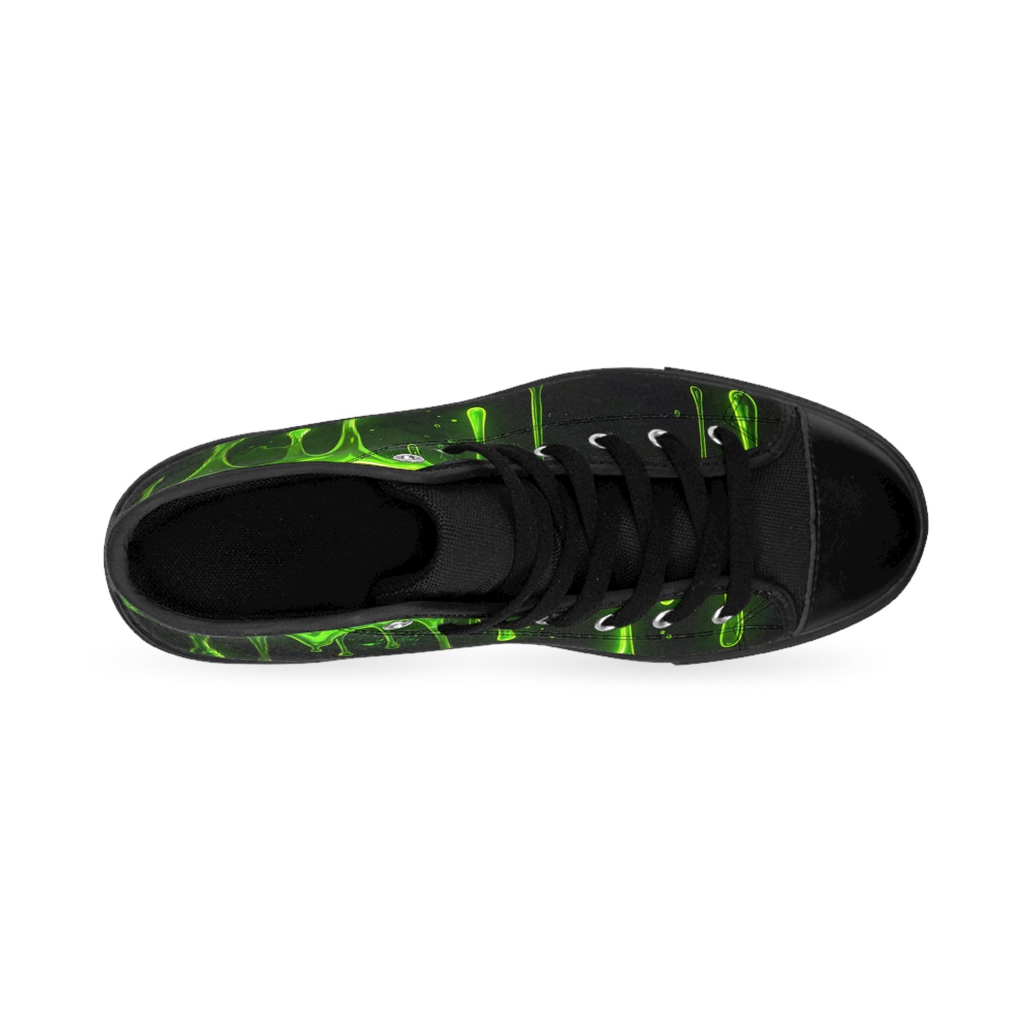 Neon Green Toxic Drip - Men's Classic High Top Sneakers